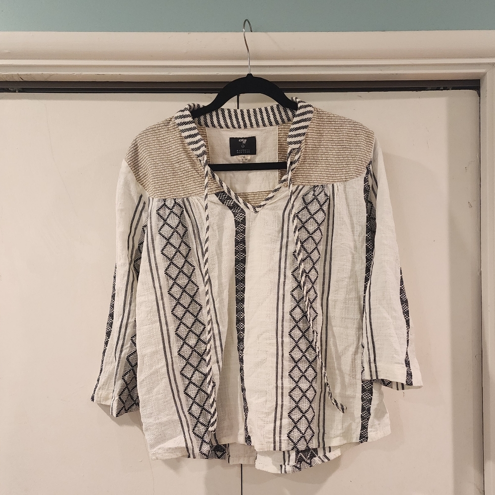 Ace & Jig tie neck blouse